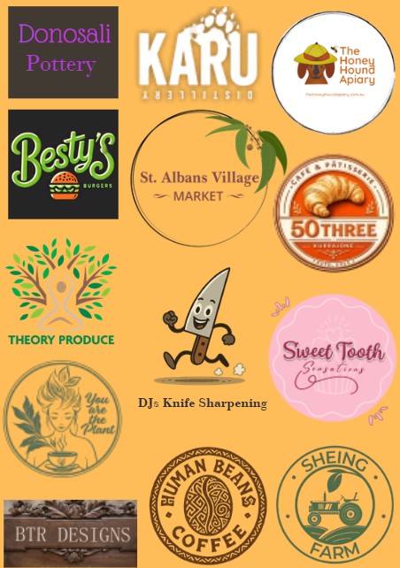 The Market page - stallholder logos